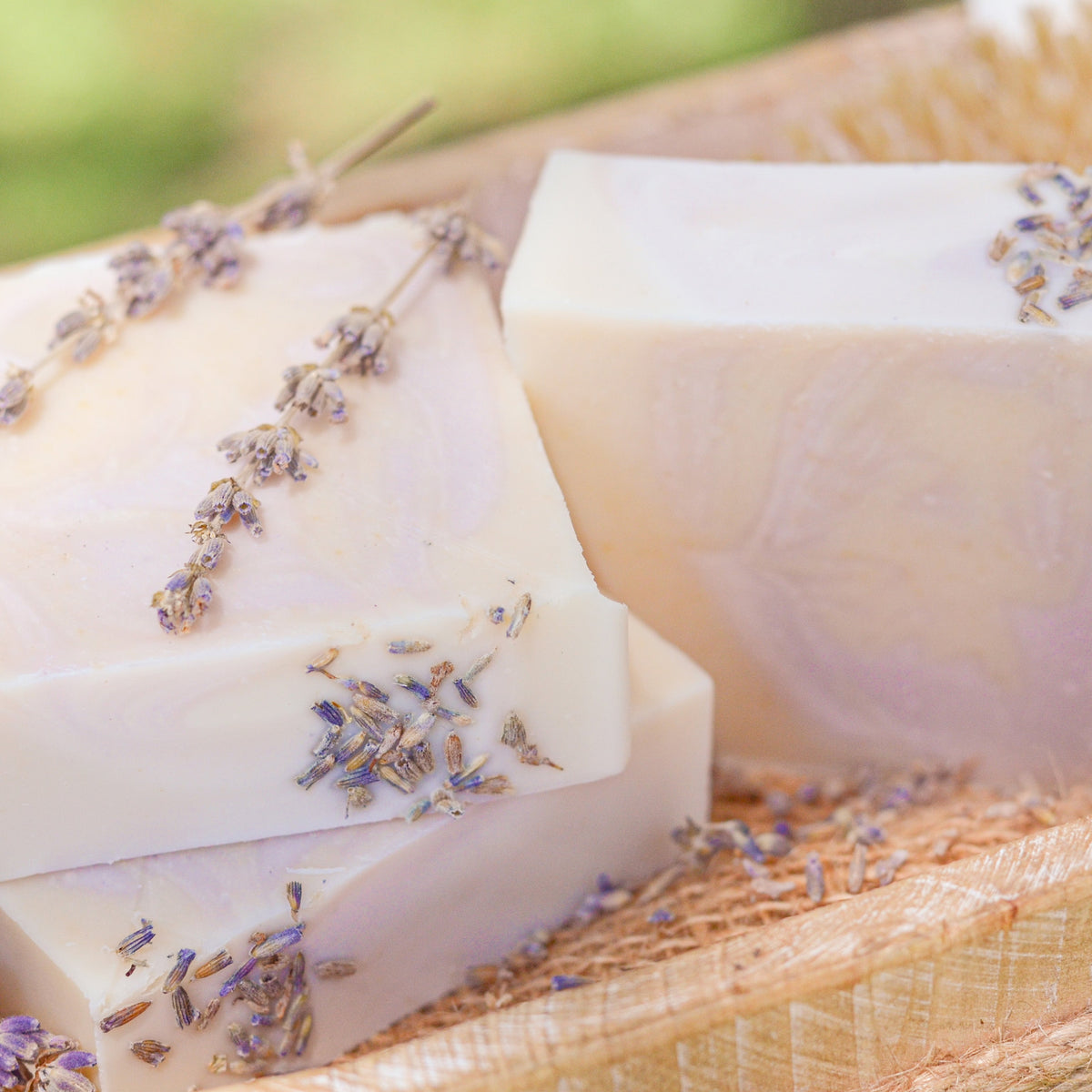 Lavender + Mint Handmade Tallow and Goat Milk Soap Bar Pretty farm girl