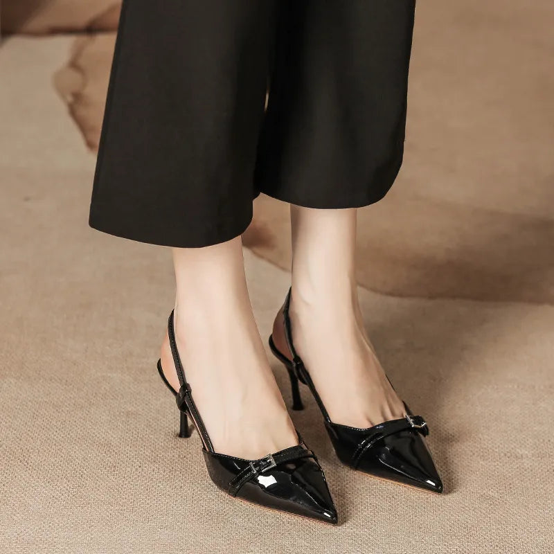 Point Toe Slingback Pumps