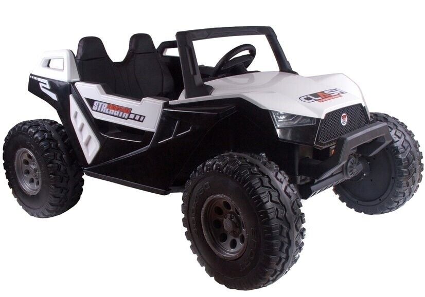 24V Children's Electric Car Off-Road Buggy 4WD UTV - Remote Control, Bluetooth - White