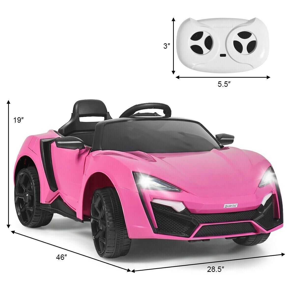 12V 2.4G Remote Control Electric Car with Illumination