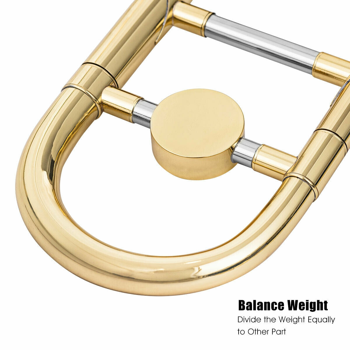 B Flat Trombone Golden Brass with Mouthpiece