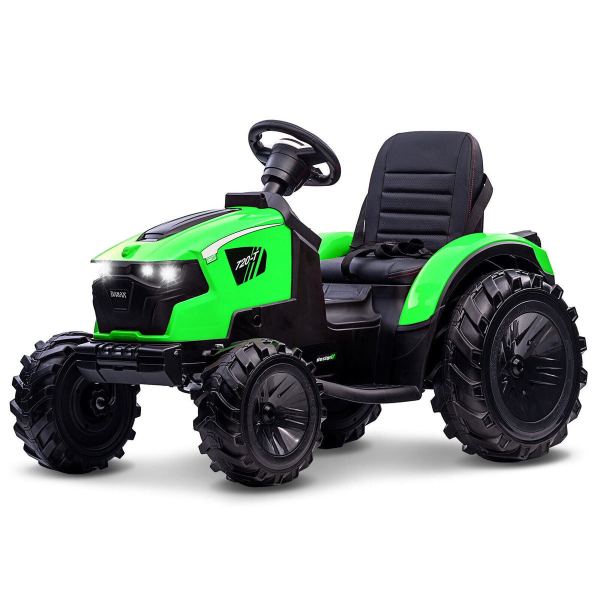 Electric Kids Ride on Tractor with Remote Control and LED Lights