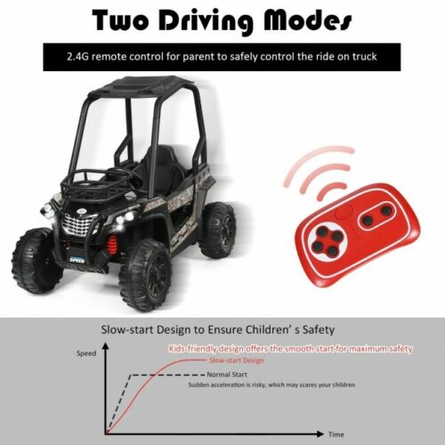 Children's Electric Off-Road UTV Truck with MP3 Player, Lights, and Remote Control