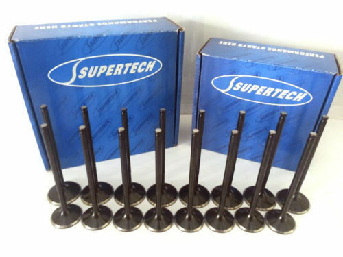 Supertech Subaru EJ20/EJ25 Black Nitrided Intake Valve - +1mm Oversize - Set (SIVN-1014-2-8)