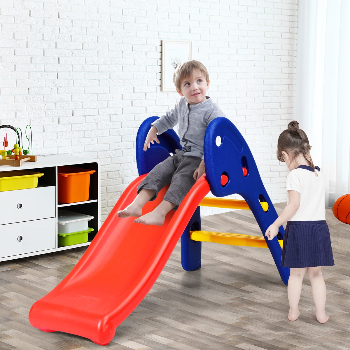 2 Step Children Folding Plastic Slide GBruno Store