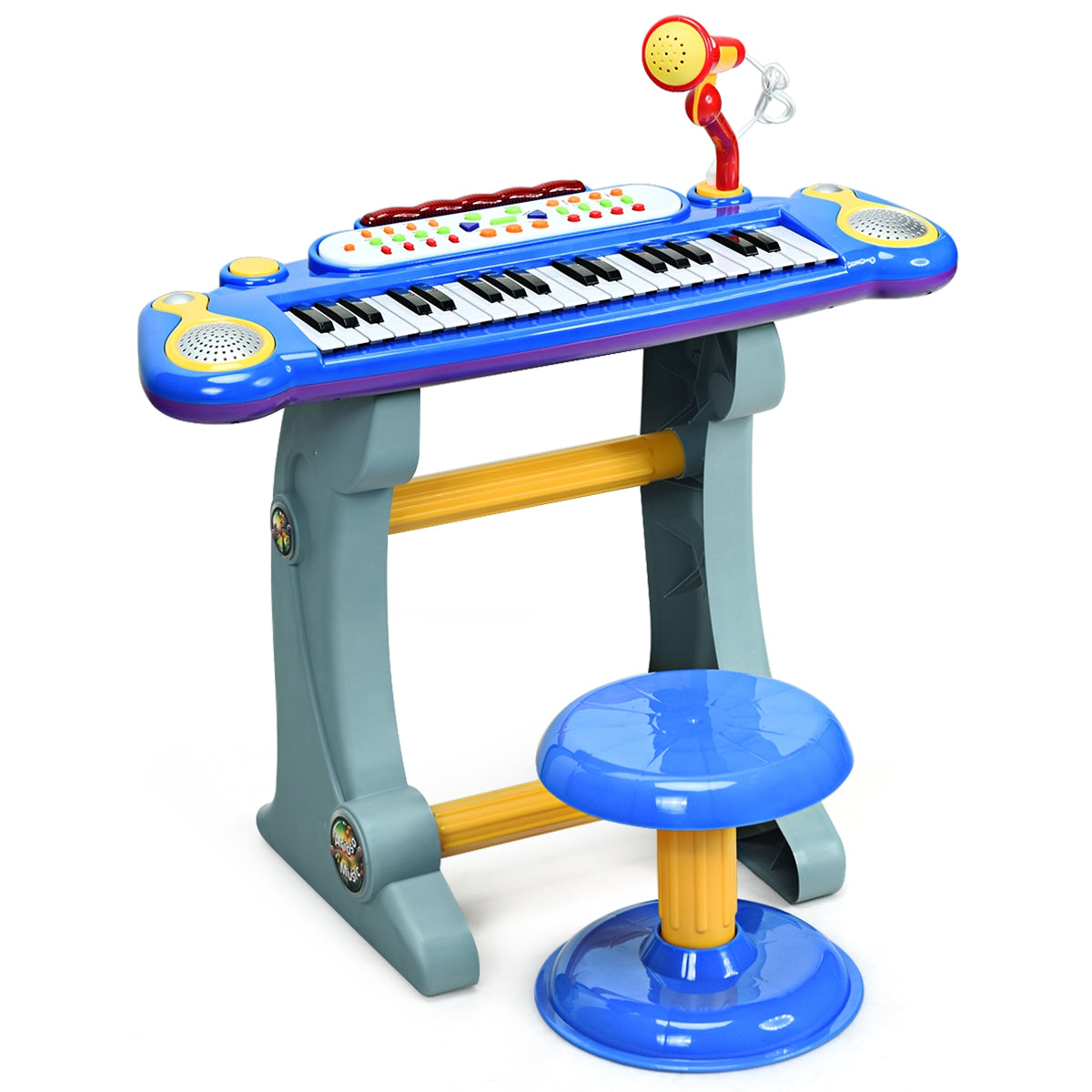 37 Key Electronic Keyboard Kids Toy Piano-Blue GBruno Store