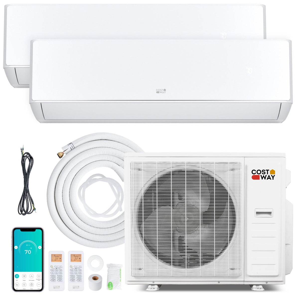 X-Pro 35000 BTU 2 Zone 22.5 SEER2 Mini Split AC with Heat Pump DirectDeals