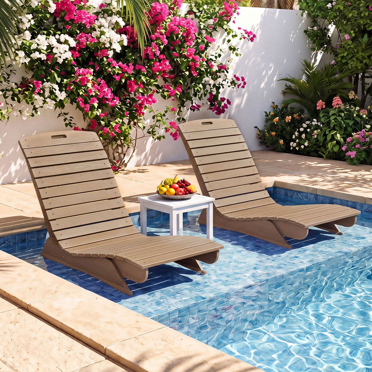 In-Pool Lounge Chair with Contoured Ergonomic Design DirectDeals