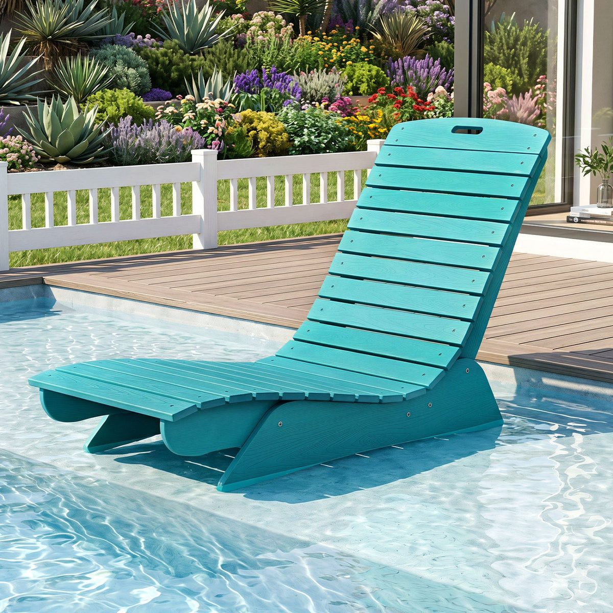 In-Pool Lounge Chair with Contoured Ergonomic Design DirectDeals